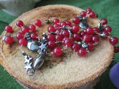 collana giada rubino e ematite collana giada rubino e ematite