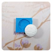 Stampo silicone pallone calcio 2,8x2,8cm originale handmade - soccer ball mold