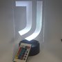 Lampada Led 3d Juventus RGB con telecomando