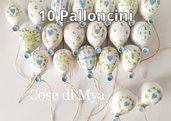 10 palloncini in ceramica