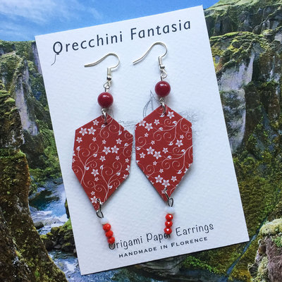 orecchini pendenti fantasia fiori orecchini pendenti fantasia fiori