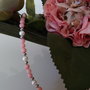 Braccialetto corallo rosa e perle