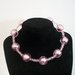 Collana rigida perle e semicristalli rosa
