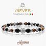 MAXIMUS - BRACCIALI REVES FATTI SU MISURA CON PIETRE NATURALI E COMPONENTI IN ARGENTO925,ACCIAIO 316L E METALLO