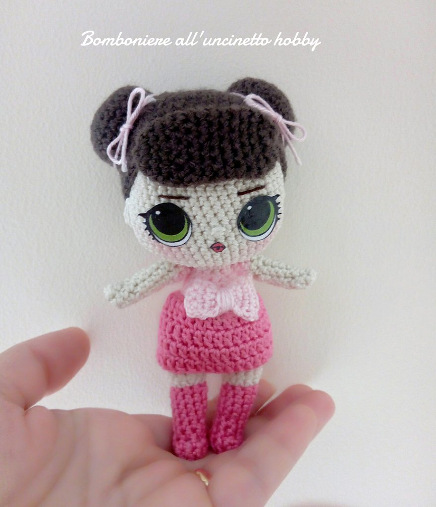 Bomboniera Bimba Battesimo Comunione Cresima Bambolina Amigurumi Su Misshobby