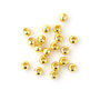 1*1000 Perle perline colore DORATO decorative divisori spaziatori tonde  3 mm