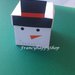 10 scatoline/Babbo natale/pupazzo di neve/folletto/natale personalizzato/decorazioni natalizie/sacchetti/scatoline bianche di carta natalizie regali snow man caramelle bambini festa 