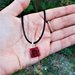 Blood drop | Collana in resina | Chrysalism