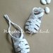 Sandali bianchi neonata/bambina - fasce incrocio alla caviglia - fiorellini - uncinetto - Battesimo 