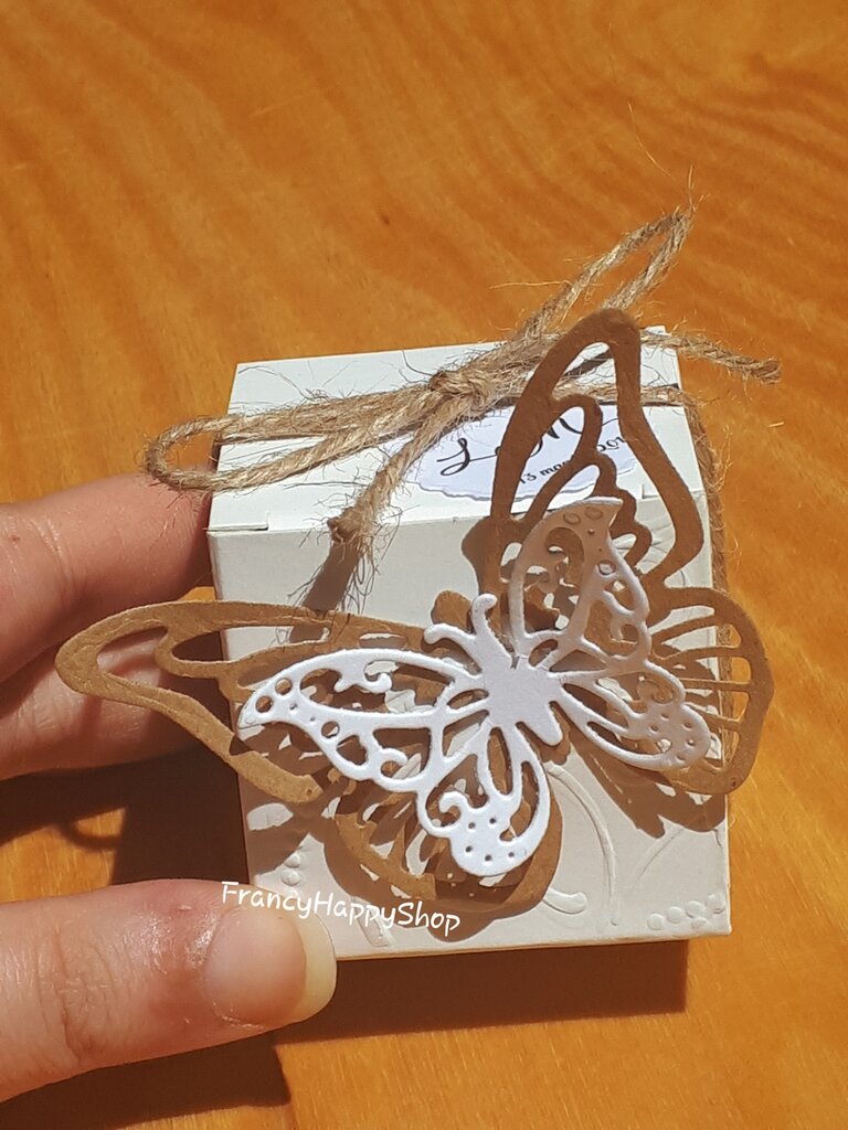 CNNIK 50 Scatoline Portaconfetti In Carta Kraft Vintage Con Etichette E Spago Per Matrimonio E Festa