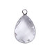 5*(1 pezzo) Perla perlina a forma di goccia trasparente 22 x 14 mm decorazioni bomboniere spaziatori divisori collane orecchini bigiotteria