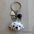 Portachiavi con cane dalmata in fimo 