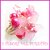 Anello "Fufu Flower  fucsia " fiore estate lucite idea regalo regolabile festa mamma primavera cerimonia damigella 