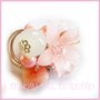 Anello "Fufu Flower  Rosa" fiore estate lucite idea regalo regolabile festa mamma primavera cerimonia damigella 