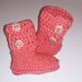 Stivaletti  scarpine crochet neonato bebè  COTONE 100%