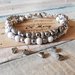 Bracciale doppio in ematite ed Howlite bianca