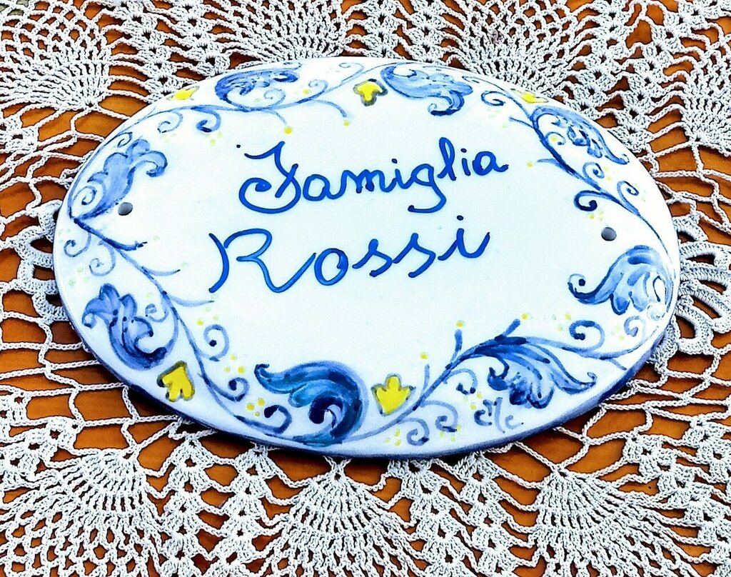 Targa Personalizzata Ovale Per Esterno - Incisione Laser Su Alluminio Spazzolato