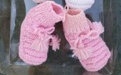 Scarpette di lana neonato, calzini