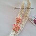 Fascia bambina in puro cotone bianco panna con stelline