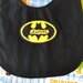 Bavaglino BATMAN con NOME, bavaglini impermeabili, personalizzati, regalo originale per il bebé