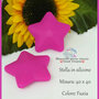 Stella in silicone alimentare certificato colore FUXIA