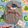 Bavaglino METALLICA, bavaglini impermeabili, bavaglini personalizzati, regalo originale per il bebé