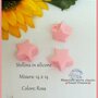 Inserto in silicone alimentare per catenelle portaciuccio *STELLA* -Rosa-