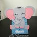 Scatolina scatoline box segnaposto porta confetti bomboniera compleanno festa bimbo bimba anni elefantino elefante