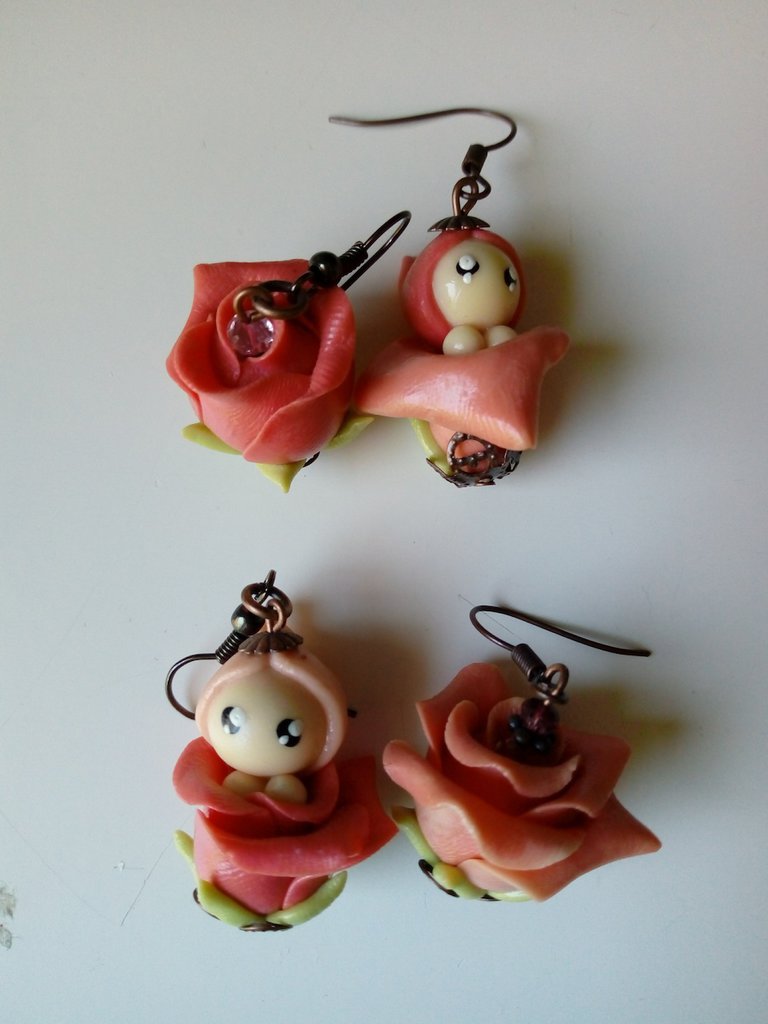 Orecchini A Borchia Rosa In Argento Sterling 925 – Piccoli E Delicati, Farfallina Inclusa