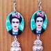 Orecchini donna Frida Khalo pendenti bigiotteria 