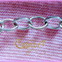   1 MT Catena anelli rimagliabili color argento catenina
