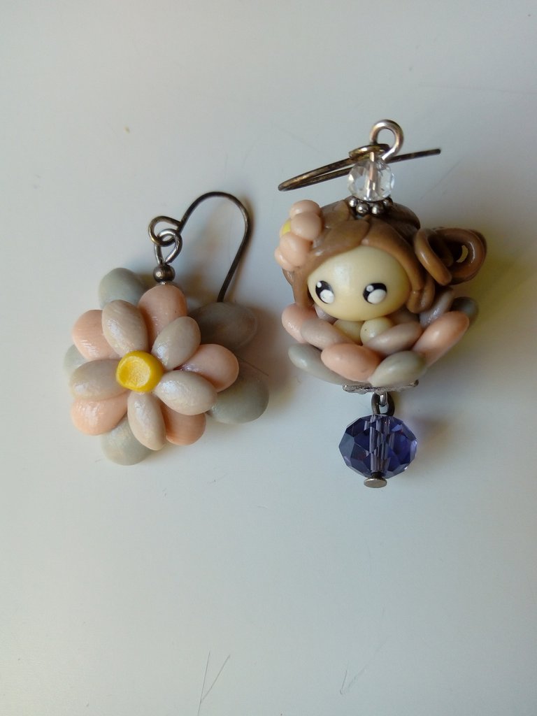 Orecchini Pendenti A Fiore Margherita Oro - Grandi 3,5x3,5 Cm - Gioielli Moda Primavera/Estate Per Donna