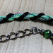 COLLANA WEB 2 + ORECCHINI IN OMAGGIO - verde menta e nero - nichel free