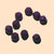 9x perle sfaccettate plastica VIOLA SCURO - purple