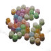 10x PERLE LUCITE A RIGHE striped beads