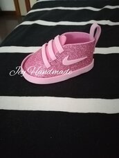 Scarpe scarpine gomma Eva crepla battesimo compleanno nascita portachiavi Nike ginnastica 