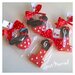 biscotti decorati primo compleanno a tema Minnie rosso