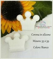 Corona in silcone -colore Boanco-