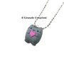 Collana gatto con cuore pusheen in pasta polimerica fimo