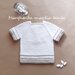 Maglia bambino/maglietta neonato Battesimo - lino e cotone - fatta a mano - coreana