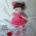                                                     Bambolina graziosa con vestitino rosa (Amigurumi)