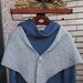 scialle triangolare in pura lana