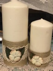 candele decorate a mano