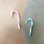 Candy cane interamente realizzato a mano in pasta FIMO