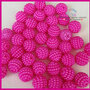 Lotto 15 pz. Perle bacca -FUXIA-