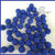 Lotto 15 pz. perle bacca -BLU-