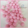 lotto 15 pz. perle bacca -ROSA-