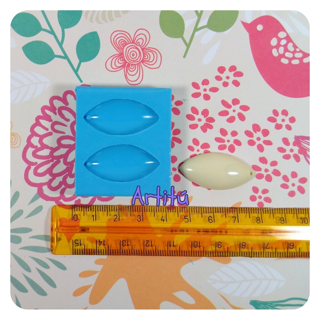 Stampo in silicone quadrato smussato per gioielli-pendenti-Bijoux