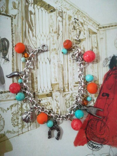 Macaron TOOLATE Bracciale Donna Portafortuna In Caucciù Con Charm Quadrifoglio | Made In Italy, Regalo Originale In Confezione Scatola