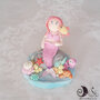 Cake topper sirenetta decorazione torta compleanno bimba 